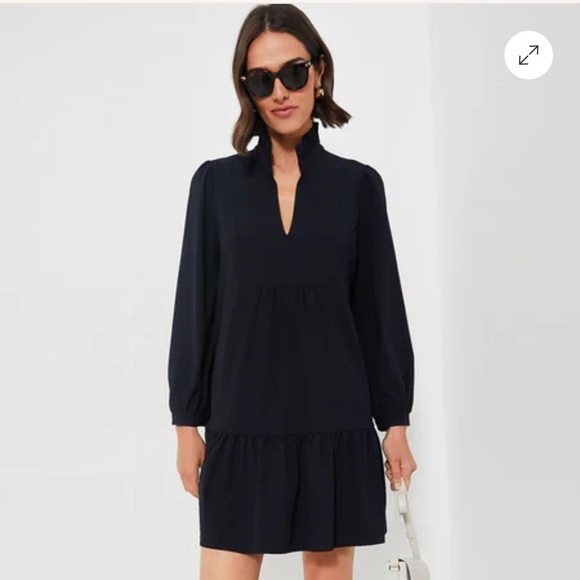 TUCKERNUCK NAVY CREPE PALMERSTON DRESS XL - Picture 2 of 8